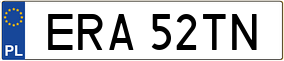 Trailer License Plate